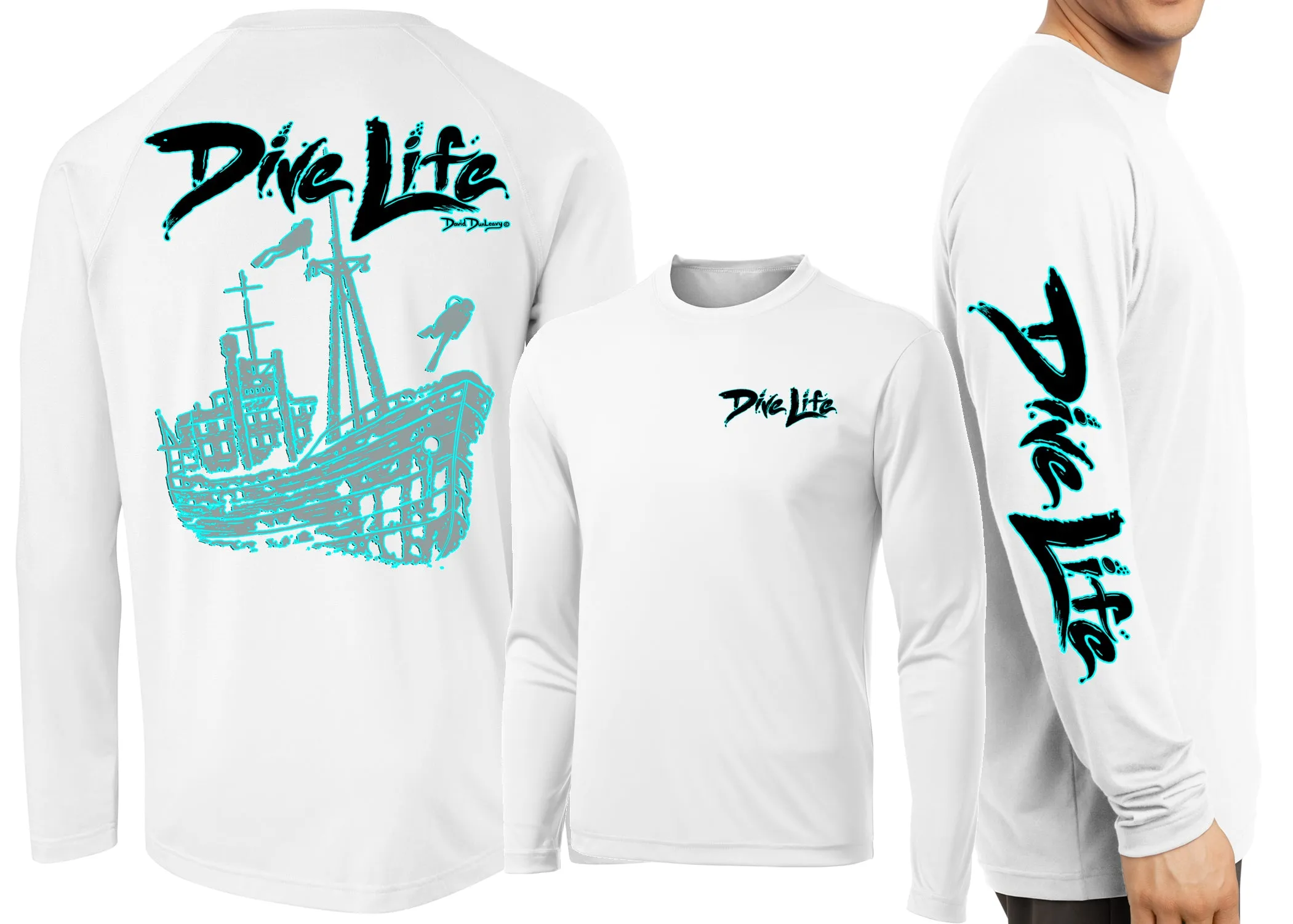 Men’s Performance Dive Life Ship Wreck Long Sleeve